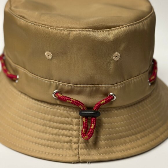 By Anthropologie Nylon Sport Bucket Hat Tan OSFA - Picture 6 of 10